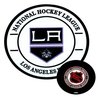 Шайба НХЛ белый фон Лос-Анджелес