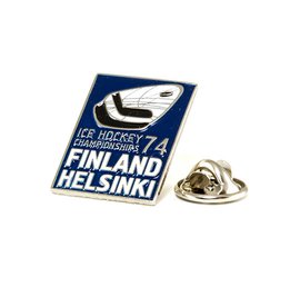 Купить Значок ЧМ 1974 хоккей Финляндия