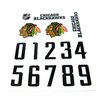 Наклейки на хоккейный шлем Chicago Blackawks