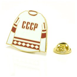 Купить Значок Сборная СССР Хоккейка белая