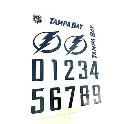 Наклейки на хоккейный шлем Tampa Bay Lightings