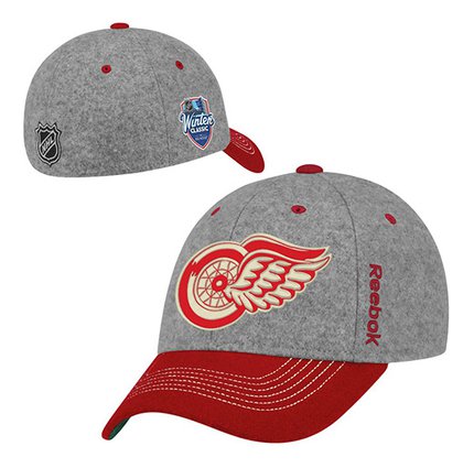 Бейсболка Детройт Reebok Detroit Red Wings 2014 Winter Classic Hat - Gray/Red