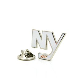 Купить Значок NHL New York Islanders "Эмблема белая"