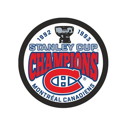 Шайба Montreal Canadiens Stanley Cup Champions 1992-93