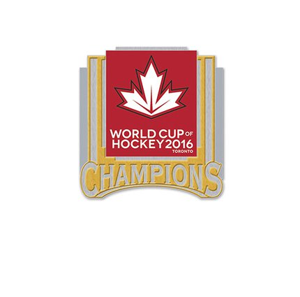 Значок 2016 Canada Hockey WinCraft World Cup of Hockey 2016 Champions Collector Pin