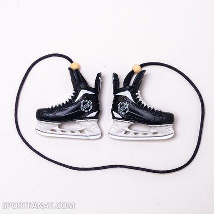 Подвеска коньки парные НХЛ (белые шнурки)