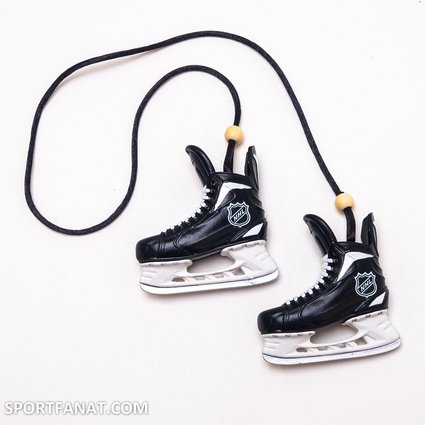 Подвеска коньки парные НХЛ (белые шнурки)
