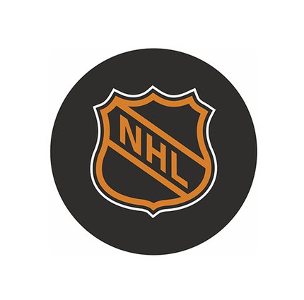 Шайба НХЛ Логотип рыжий 1-ст.