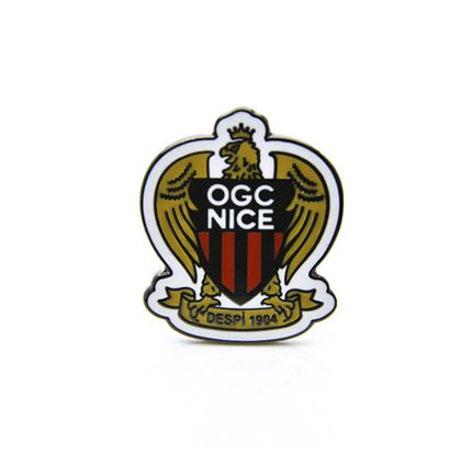 Значок ФК Ницца Франция эмблема белая