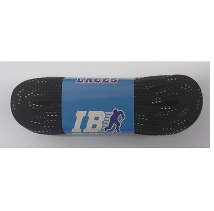 Шнурки для коньков с пропиткой черные IB 244 см
