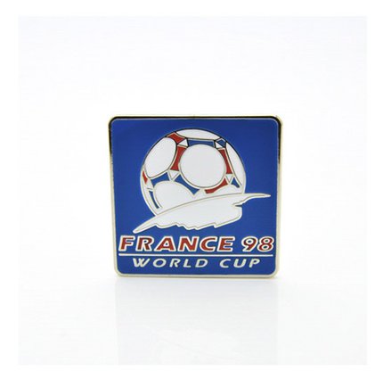 Значок чемпионат мира по футболу 1998 (Франция) эмблема синяя