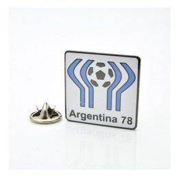 Купить Значок чемпионат мира по футболу 1978 (Аргентина) эмблема белая