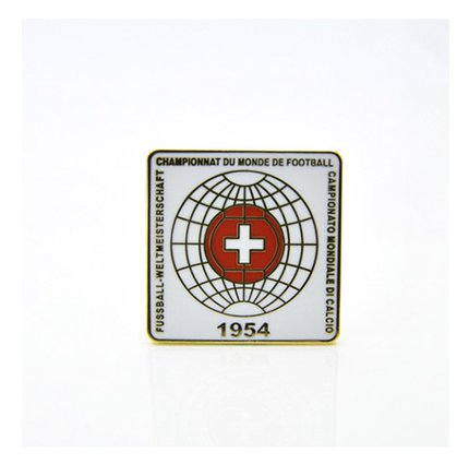 Значок чемпионат мира по футболу 1954 (Швейцария) эмблема белая
