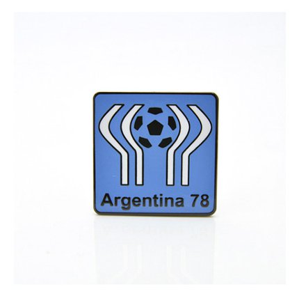Значок чемпионат мира по футболу 1978 (Аргентина) эмблема голубая