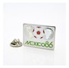 Значок чемпионат мира по футболу 1986 (Мексика) эмблема белая