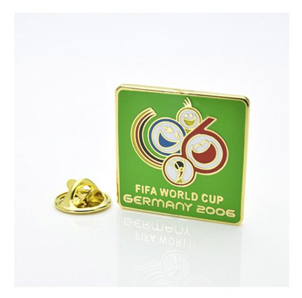 Значок чемпионат мира по футболу 2006 (Германия) эмблема зеленая