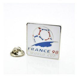 Купить Значок чемпионат мира по футболу 1998 (Франция) эмблема белая