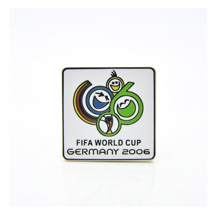 Значок чемпионат мира по футболу 2006 (Германия) эмблема белая