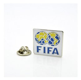 Купить Значок ФИФА эмблема белая