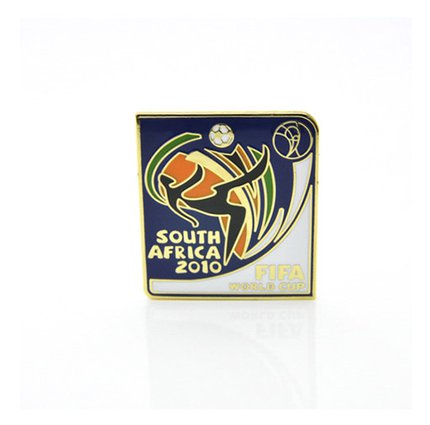 Значок чемпионат мира по футболу 2010 (ЮАР) эмблема синяя