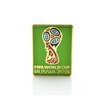 Значок чемпионат мира по футболу 2018 (Россия) эмблема зеленая