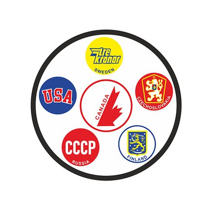 Шайба CANADA USA СССР SWEDEN CZECHOSLOVAKIA FINLAND