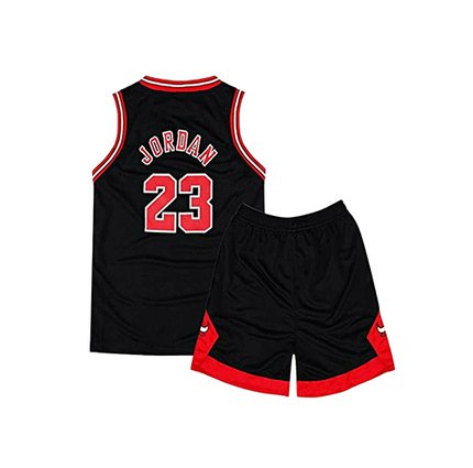 Форма баскетбольная Bulls #23 Jordan черная подростковая