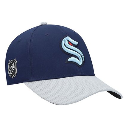 Бейсболка Сиэтл Seattle Kraken Fanatics Branded Navy Primary Logo Snapback Hat