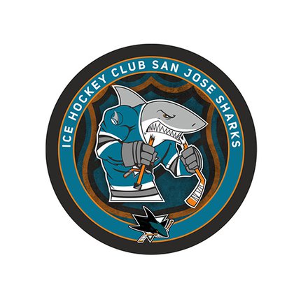 Шайба НХЛ Mascot 2022 Сан-Хосе 1-ст.